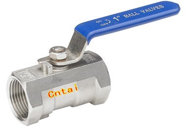 One piece ball valve